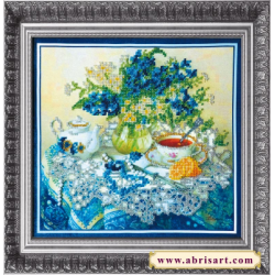 Набор для вышивания бисером АБРИС АРТ "Незабудки"